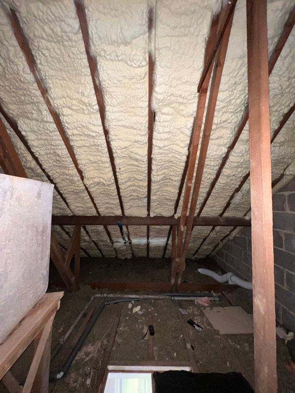 Open-cell spray foam insulation