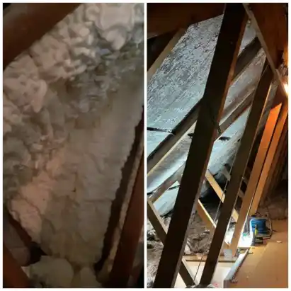 Loft foam strip-out — 45m² — Spray Foam Removal project in Surrey