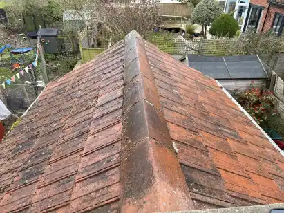 Tile roof renewal — Re-roofing project in Godalming, Surrey