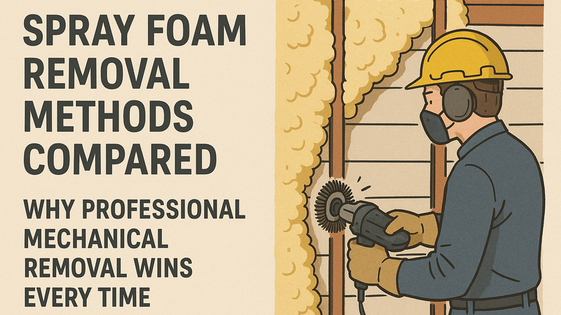 Spray Foam Removal Methods Compared