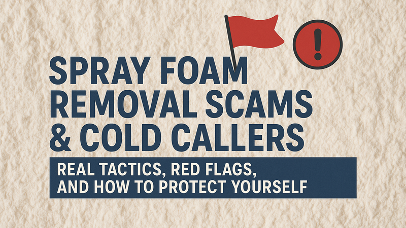 Spray Foam Removal Cold Callers: How to Avoid Scams and Choose a Trusted Contractor