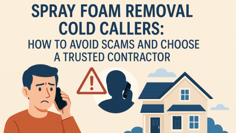 Spray Foam Removal Scams & Cold Callers: Real Tactics, Red Flags, and How to Protect Yourself