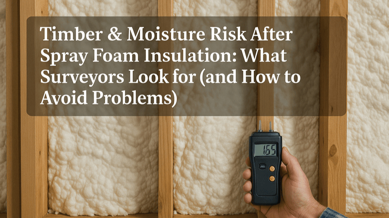 Timber & Moisture Risk After Spray Foam Insulation: What Surveyors Look for (and How to Avoid Problems)