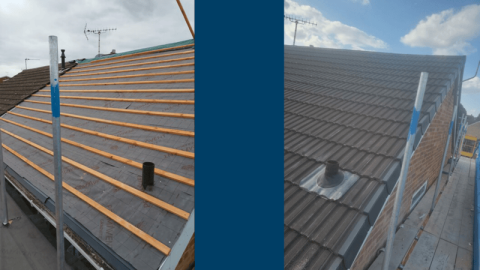 Roof Replacement and Spray Foam Removal – 55m²