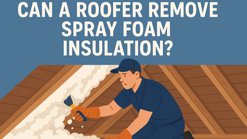 Can a Roofer Remove Spray Foam Insulation?