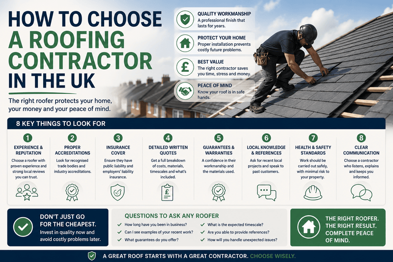 How to choose a roofing contractor in the UK