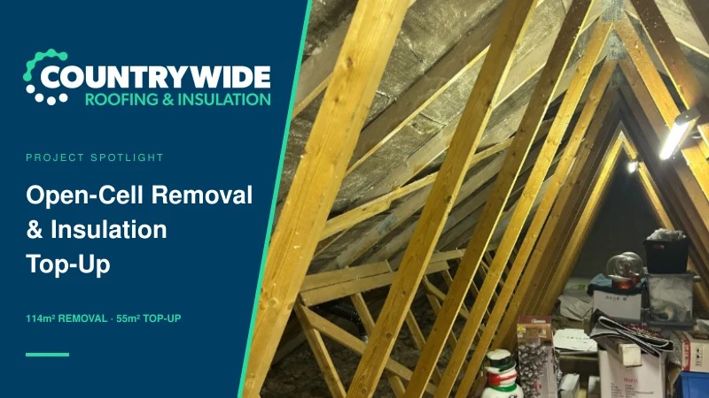 Countrywide project spotlight: 114m² open-cell spray foam removal and loft insulation top-up near Southampton