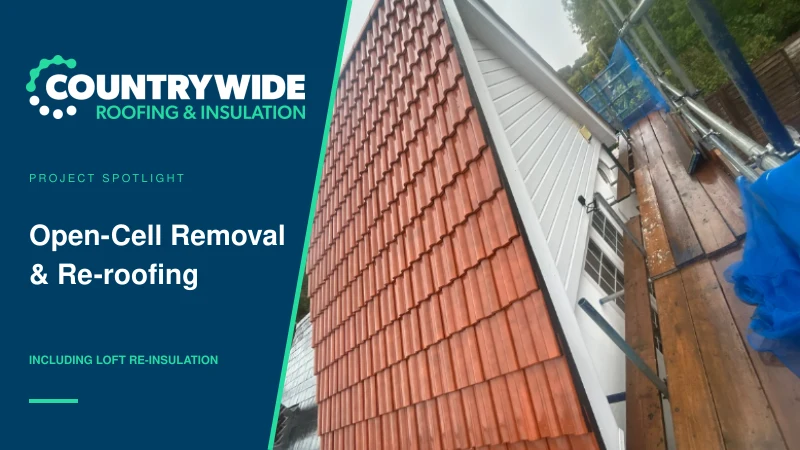 Roof Replacement, Spray Foam Removal and Loft Re-insulation in Reading