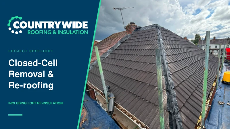Closed-Cell Spray Foam Removal and Roof Replacement in Oxford