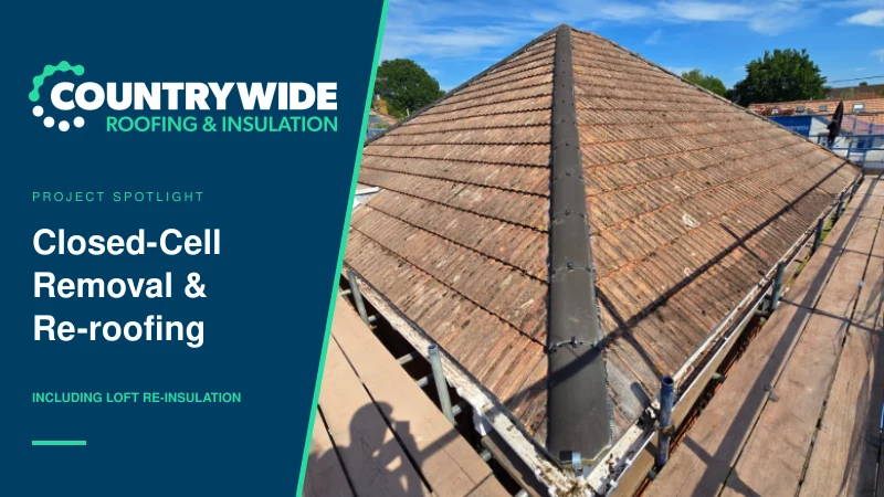 Closed-Cell Spray Foam Removal and Re-roofing in Cheltenham