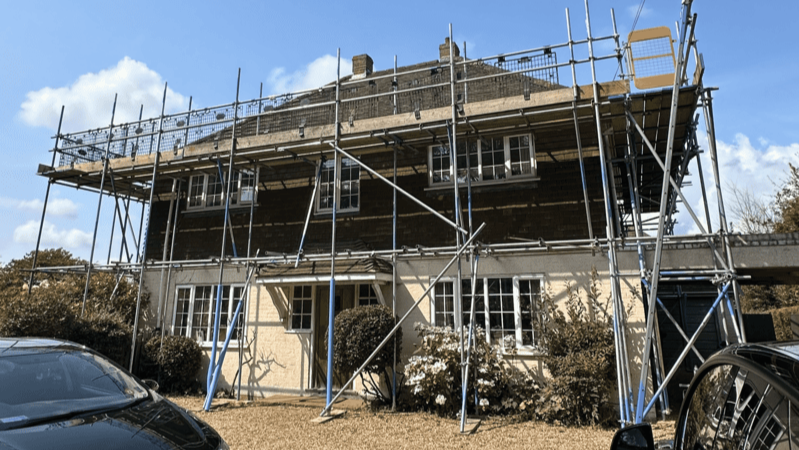 Roof Replacement and Spray Foam Insulation Removal