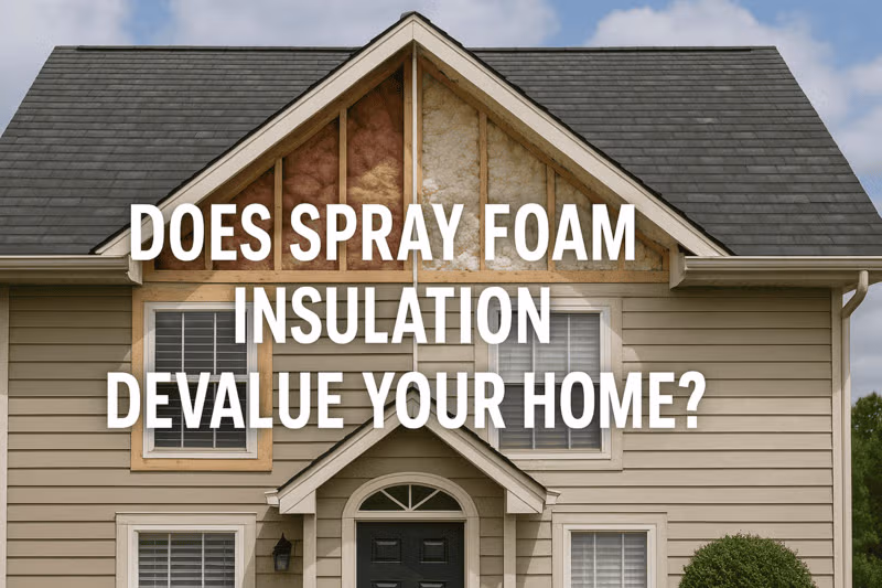 Does Spray Foam Insulation Devalue Your House?