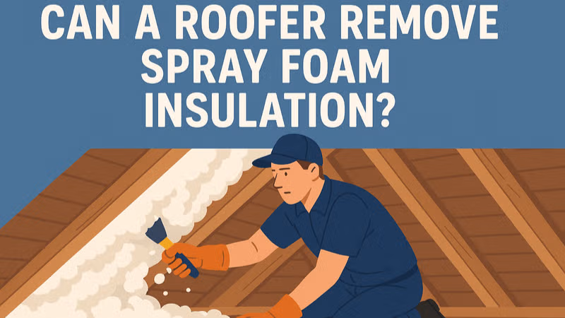 Can a Roofer Remove Spray Foam Insulation?