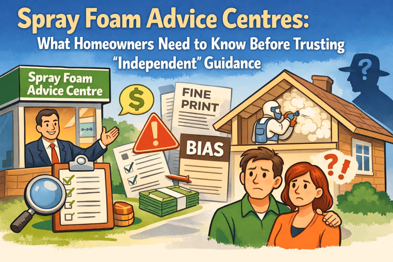 Spray Foam Advice Centres: What Homeowners Need to Know Before Trusting “Independent” Guidance