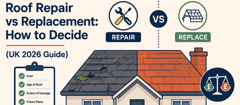 Roof Repair vs Replacement: How to Decide (UK 2026 Guide)