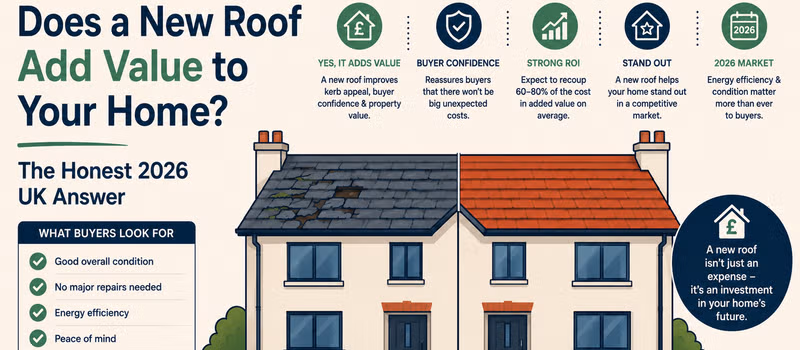 Does a new roof add value to your home? The honest 2026 UK answer